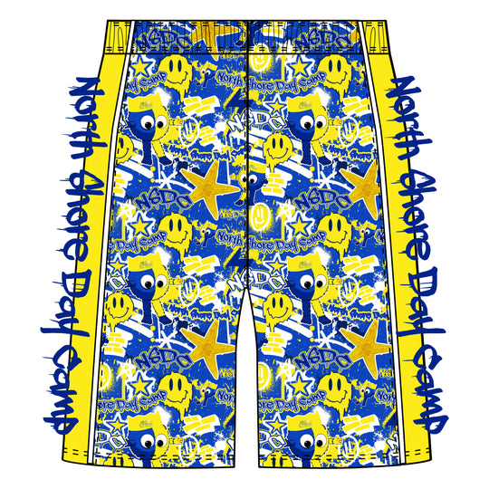 Boys & Mens NSDC Graffiti 5 inch Short