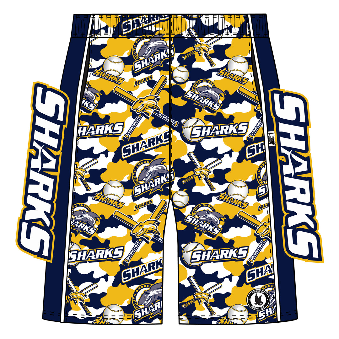 Boys (7 inch) & Mens (8 inch) South Shore Sharks Short