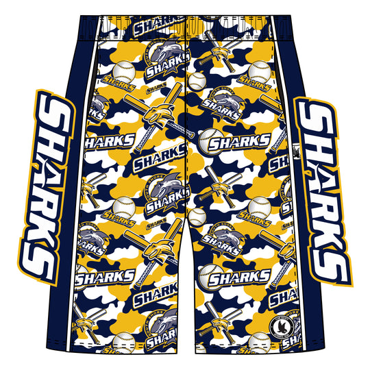 Boys (7 inch) & Mens (8 inch) South Shore Sharks Short