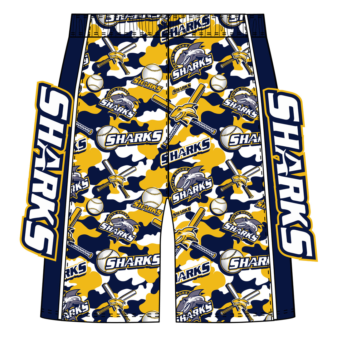 Boys (7 inch) & Mens (8 inch) South Shore Sharks Short