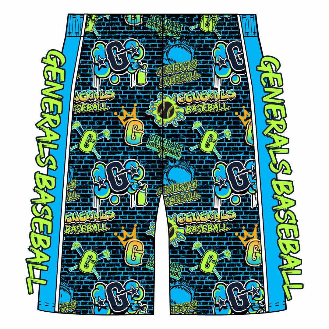 Boys & Mens Generals Baseball Short - 2 lengths!