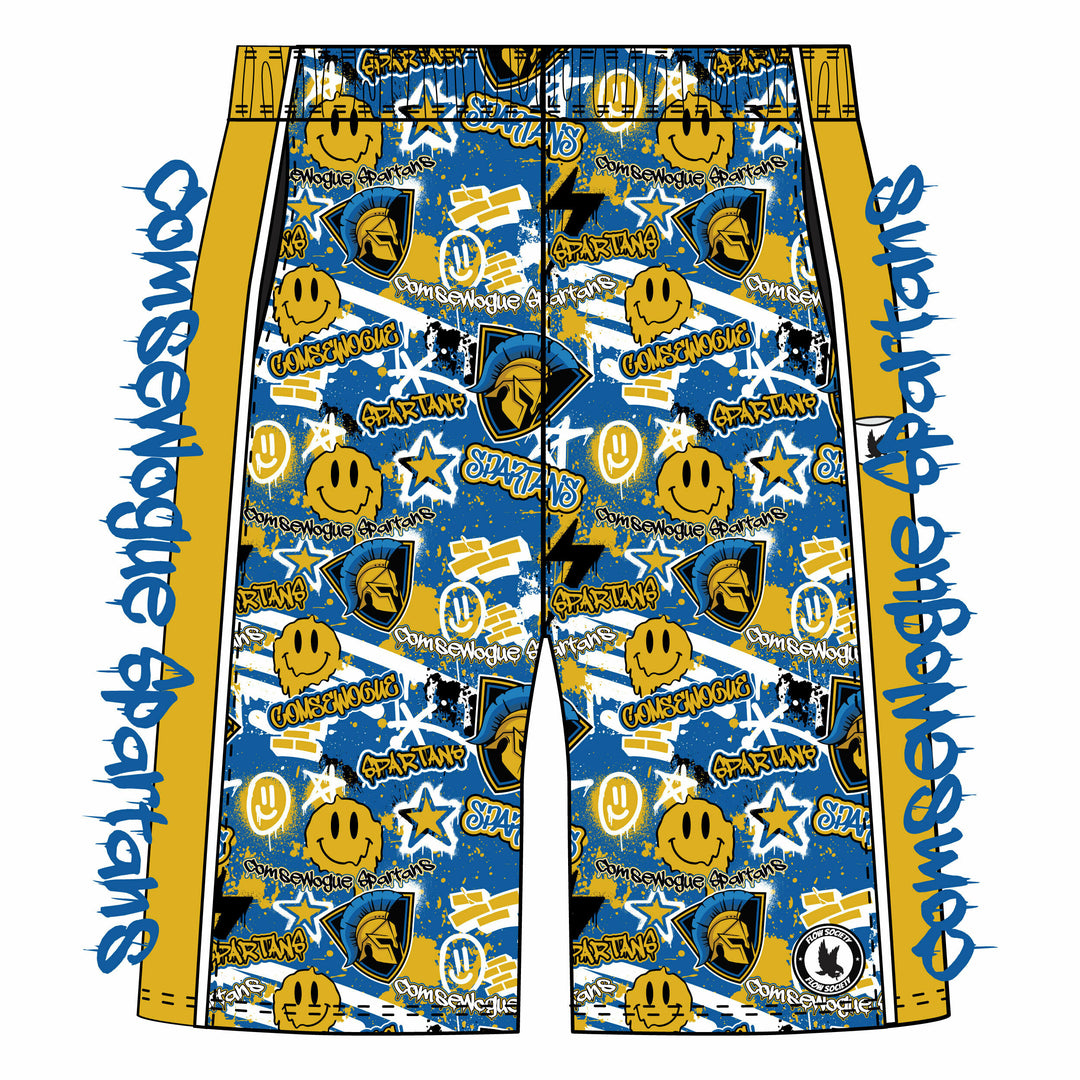 Boys & Mens Comsewogue Spartans Short - 2 lengths!