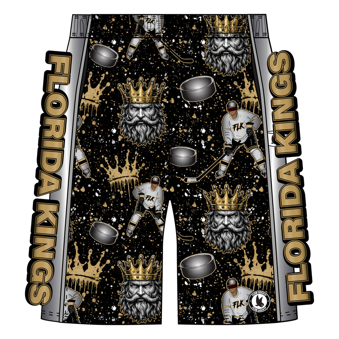 Boys & Mens Florida Kings Splatter Paint Short - 2 lengths!