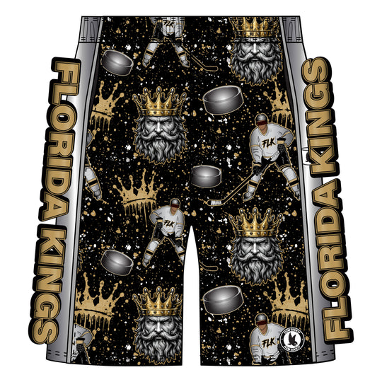 Boys & Mens Florida Kings Splatter Paint Short - 2 lengths!