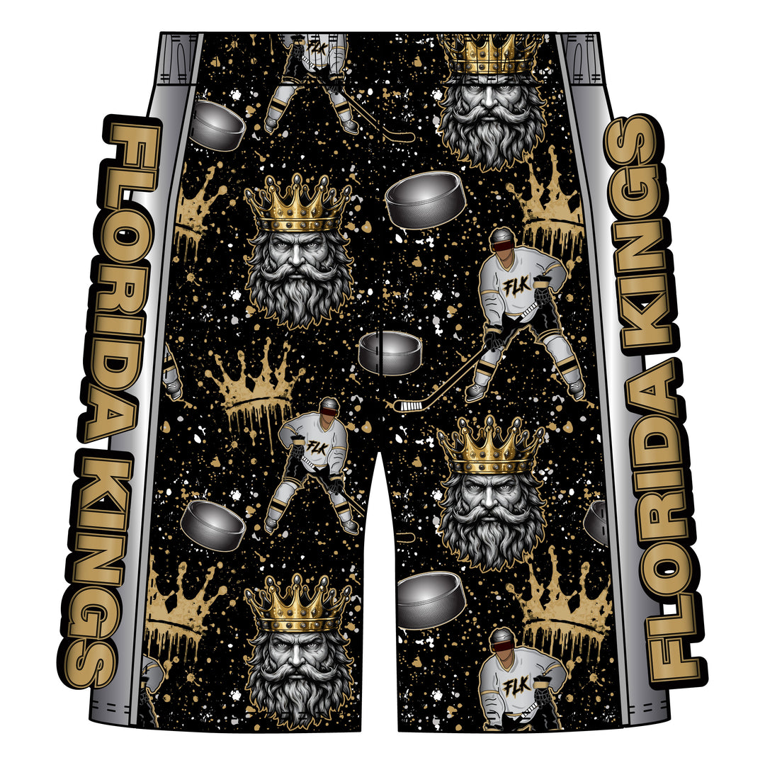 Boys & Mens Florida Kings Splatter Paint Short - 2 lengths!