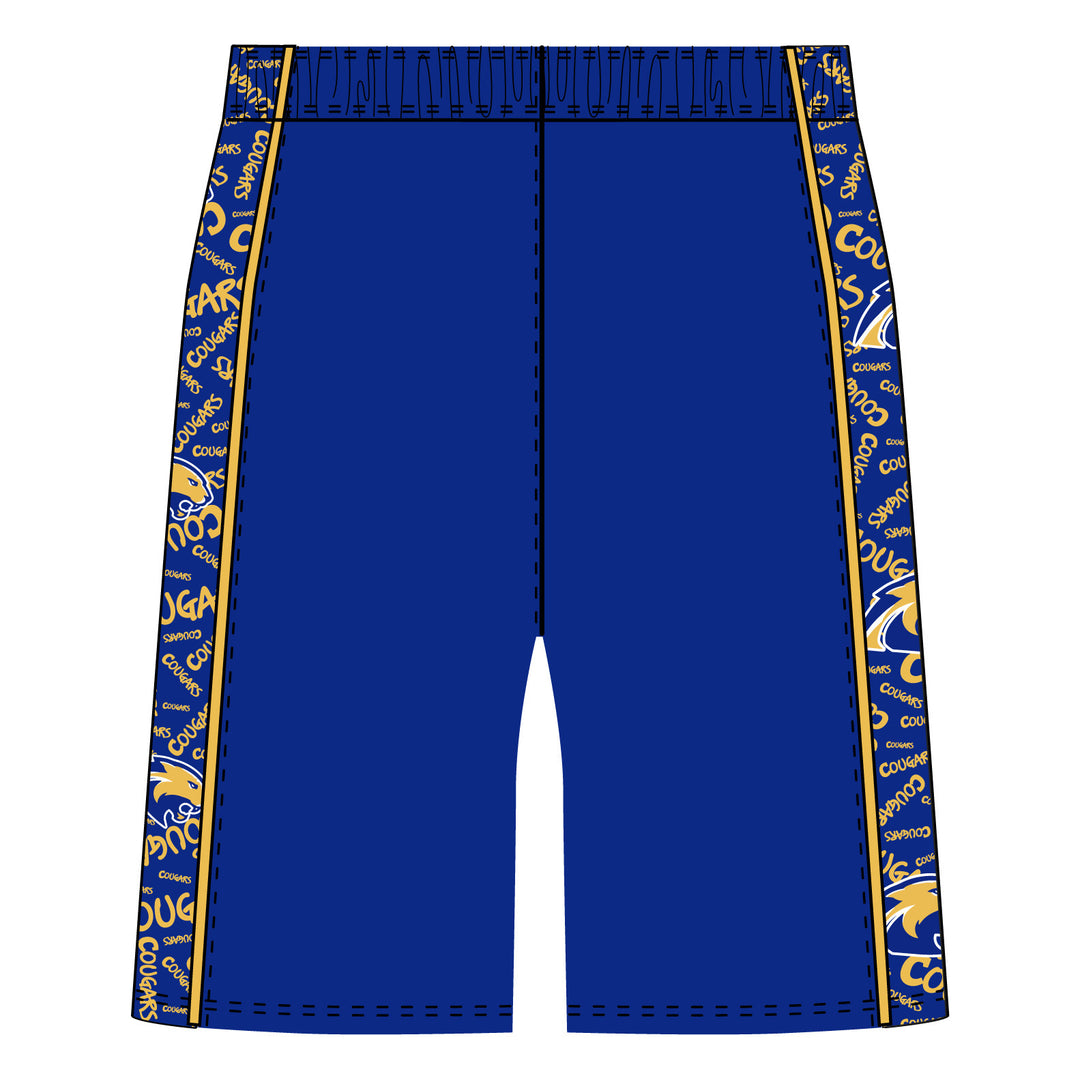 Boys (7 inch) & Mens (8 inch) Cougars Short - 2 colors!