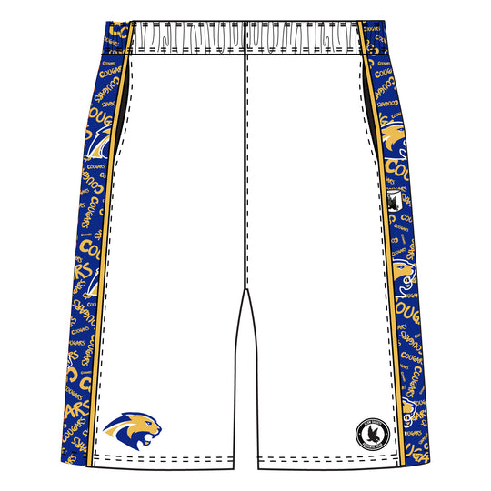 Boys (7 inch) & Mens (8 inch) Cougars Short - 2 colors!
