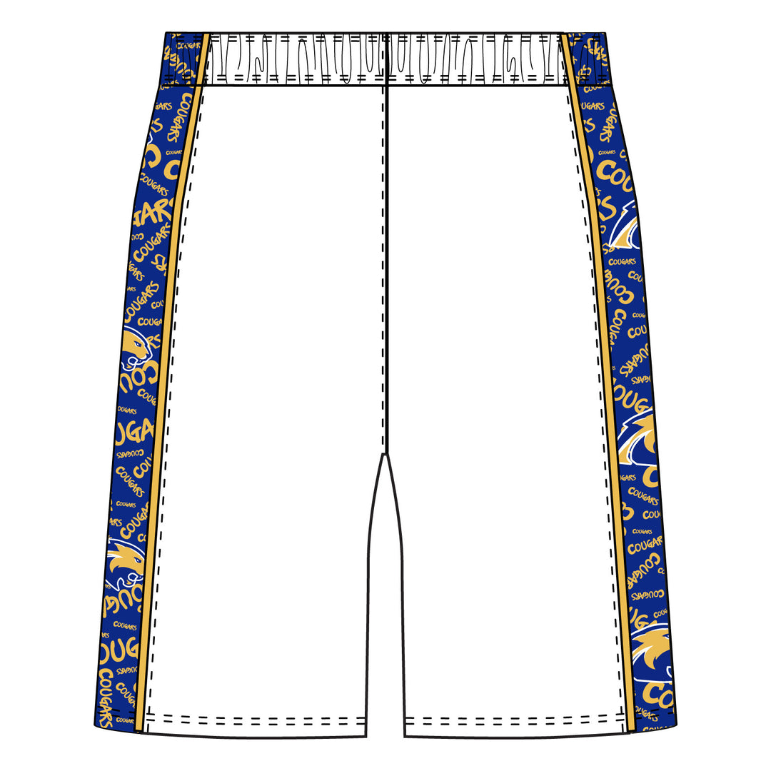 Boys (7 inch) & Mens (8 inch) Cougars Short - 2 colors!