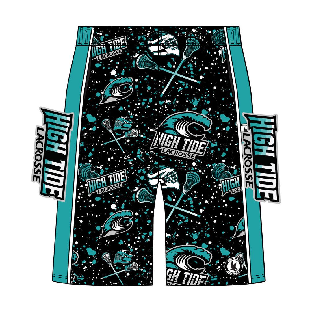 Boys & Mens High Tide Lacrosse Splatter Short - 2 lengths
