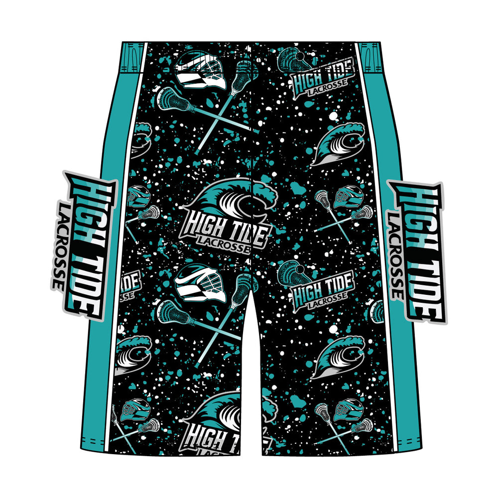 Boys & Mens High Tide Lacrosse Splatter Short - 2 lengths