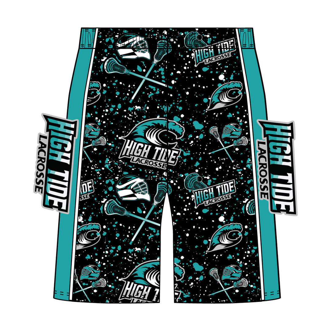 Boys & Mens High Tide Lacrosse Splatter Short - 2 lengths