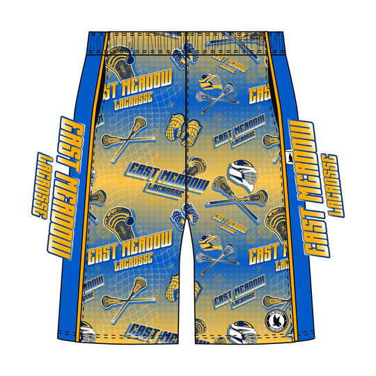 Boys & Mens East Meadow Lacrosse Short - 2 lengths