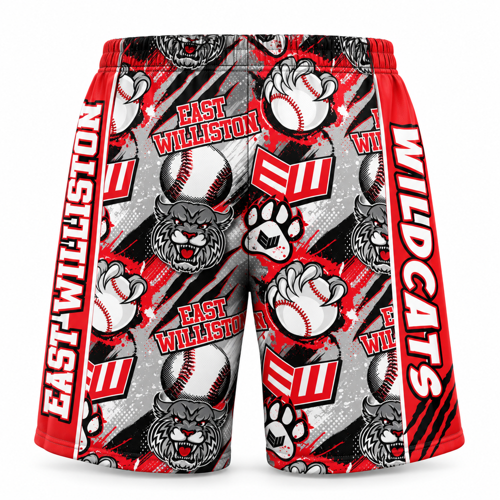 Boys & Mens East Williston Wildcats Short - 2 lengths
