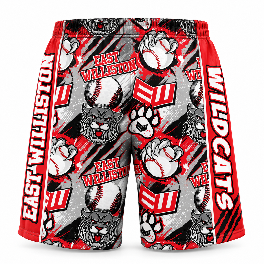 Boys & Mens East Williston Wildcats Short - 2 lengths