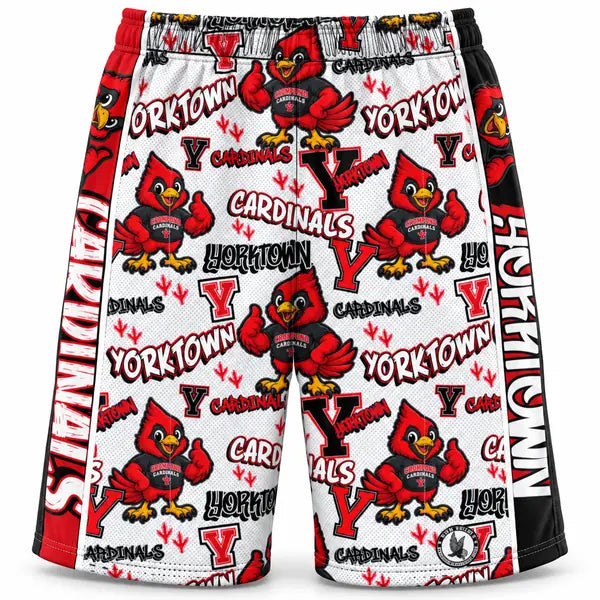 Boys & Mens Yorktown Cardinals Short - 2 lengths