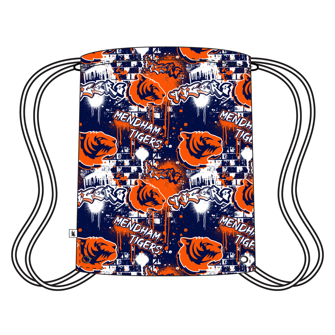 Mendham Elementary Tigers Graffiti Drawstring Bag