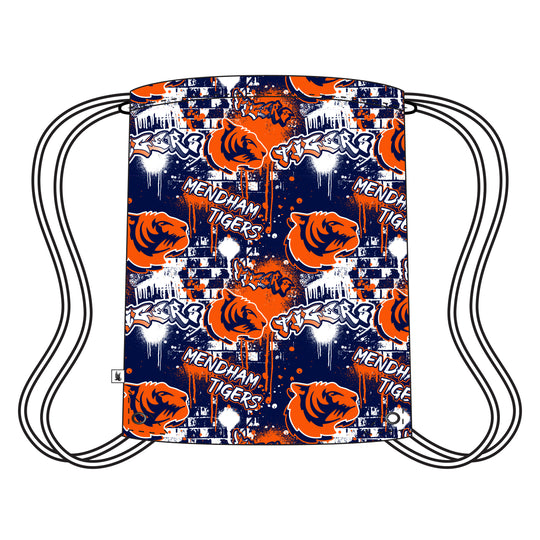 Mendham Elementary Tigers Graffiti Drawstring Bag