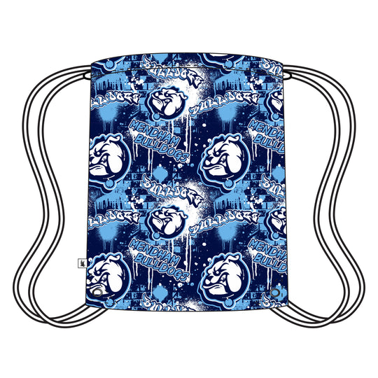 Mendham Middle School Bulldogs Graffiti Drawstring Bag