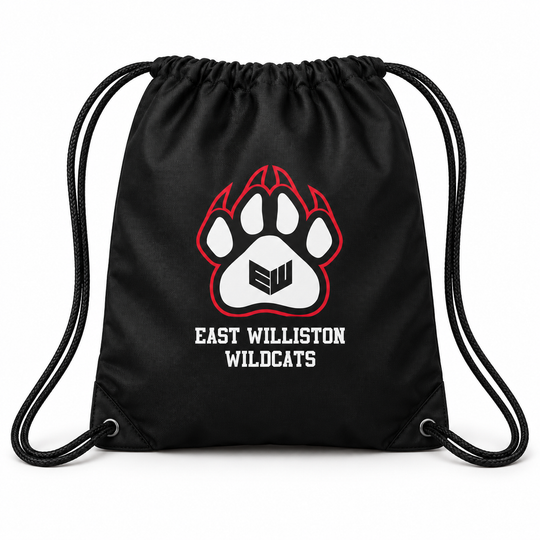East Williston Wildcats Drawstring Bag