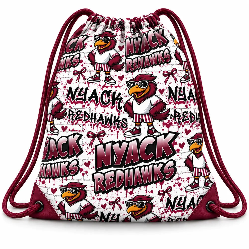 Nyack Redhawks Drawstring Bag - 2 colors