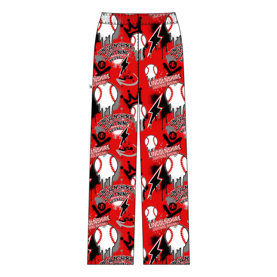 Youth & Adult Lincolnshire Lightning Baseball Drip Lounge Pant - 2 colors!