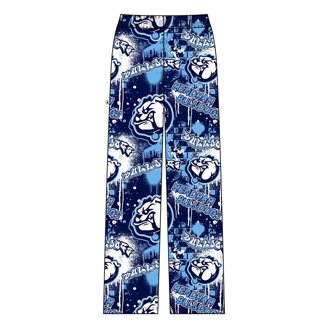 Youth & Adult Mendham Middle School Bulldogs Graffiti Lounge Pant - 2 color options!