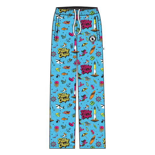Youth & Adult Filthy Chips × Flow Society Logo Lounge Pant