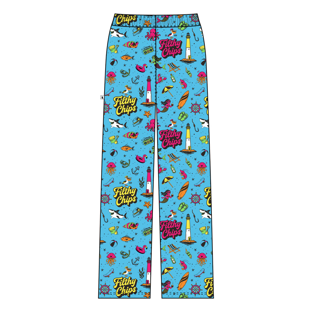 Youth & Adult Filthy Chips × Flow Society Logo Lounge Pant