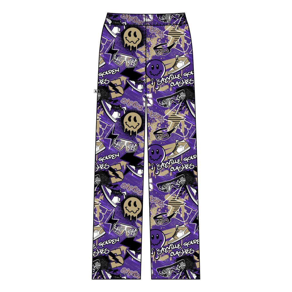 Youth & Adult Sayville Golden Flashes Graffiti Lounge Pant