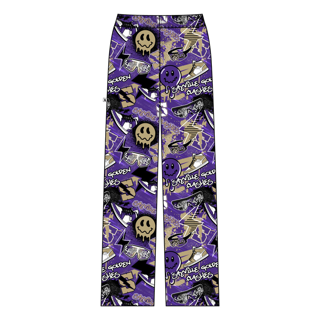 Youth & Adult Sayville Golden Flashes Graffiti Lounge Pant