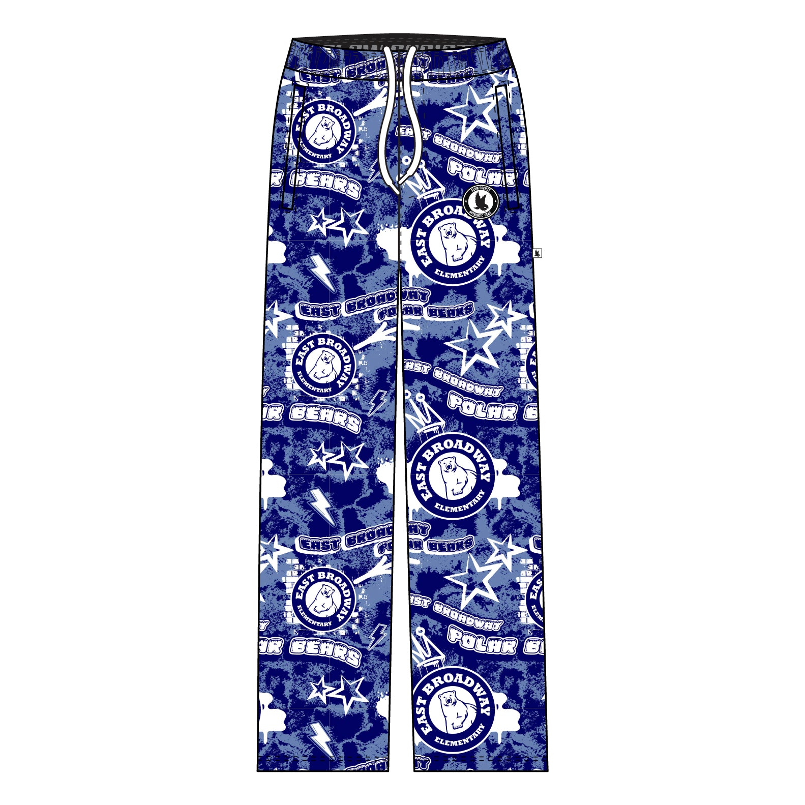 Youth & Adult East Broadway Polar Bears Splatter Lounge Pant