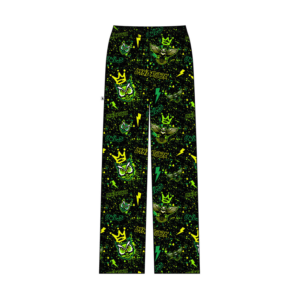 Youth & Adult Lynbrook Owls Splatter Lightning Lounge Pant