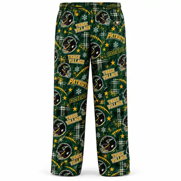 Youth & Adult Three Village Patriots Football Holiday Lounge Pant - 2 fabric options