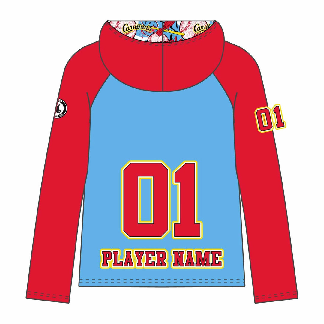 Youth & Adult Glen Cove Cardinals Baseball Hoodie - 2 colors!