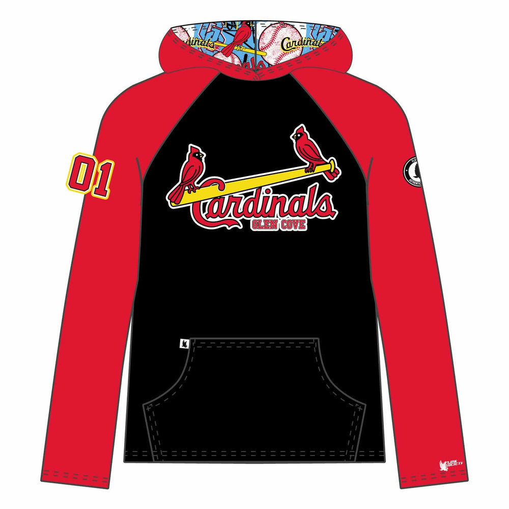 Youth & Adult Glen Cove Cardinals Baseball Hoodie - 2 colors!