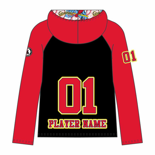 Youth & Adult Glen Cove Cardinals Baseball Hoodie - 2 colors!