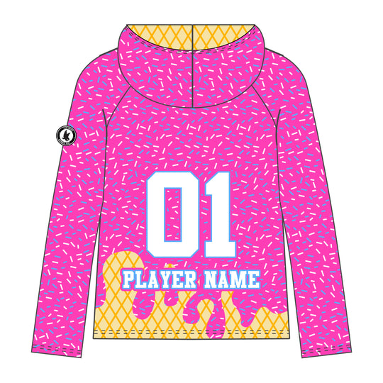 Youth & Adult Medfield Warriors Ice Cream Drip Hoodie - 2 colors!