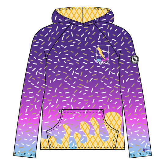 Youth & Adult Sayville Golden Flashes Ice Cream Hoodie