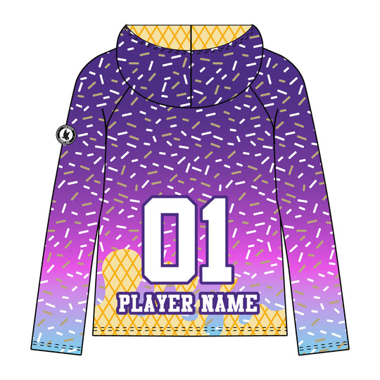 Youth & Adult Sayville Golden Flashes Ice Cream Hoodie