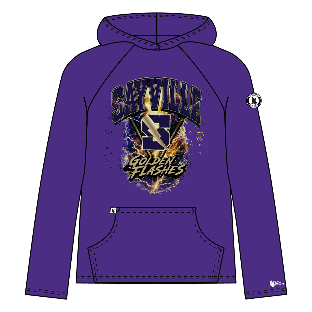 Youth & Adult Sayville Golden Flashes Logo Hoodie - 3 colors!