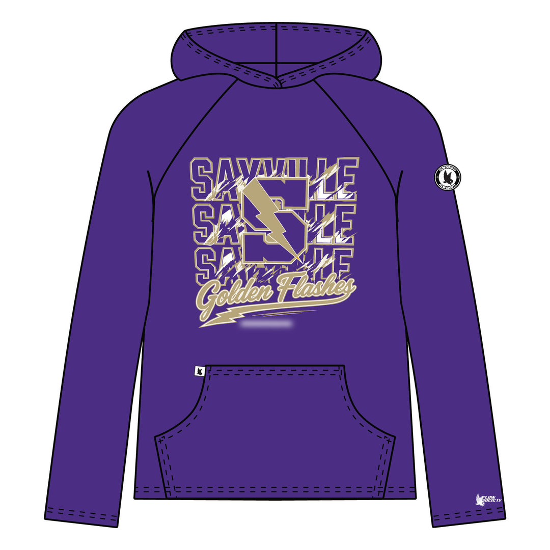 Youth & Adult Sayville Golden Flashes Name Hoodie - 3 colors!