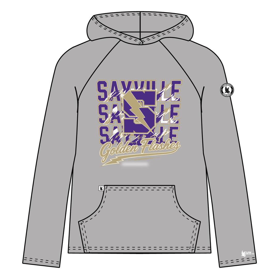 Youth & Adult Sayville Golden Flashes Name Hoodie - 3 colors!