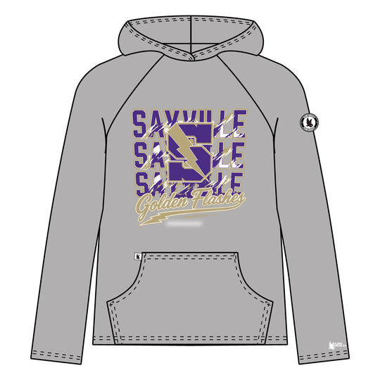 Youth & Adult Sayville Golden Flashes Name Hoodie - 3 colors!
