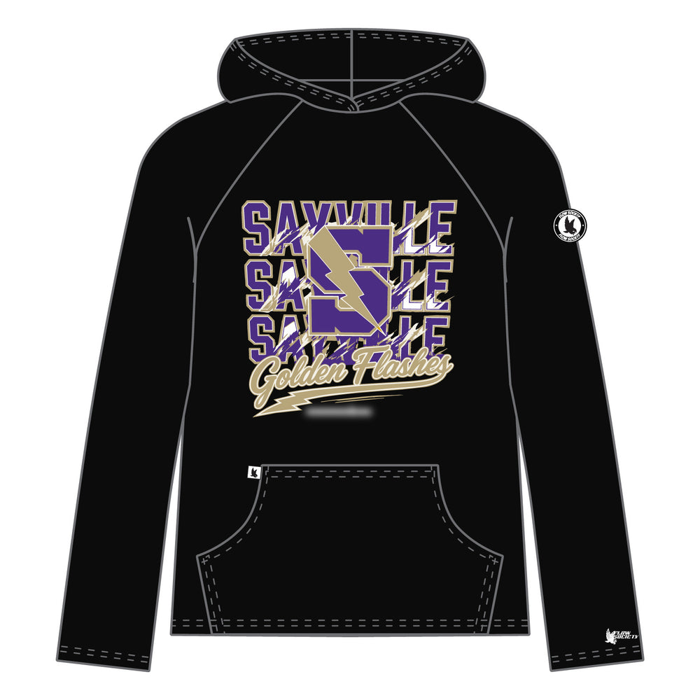 Youth & Adult Sayville Golden Flashes Name Hoodie - 3 colors!
