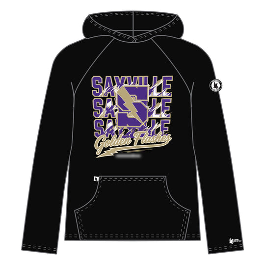 Youth & Adult Sayville Golden Flashes Name Hoodie - 3 colors!