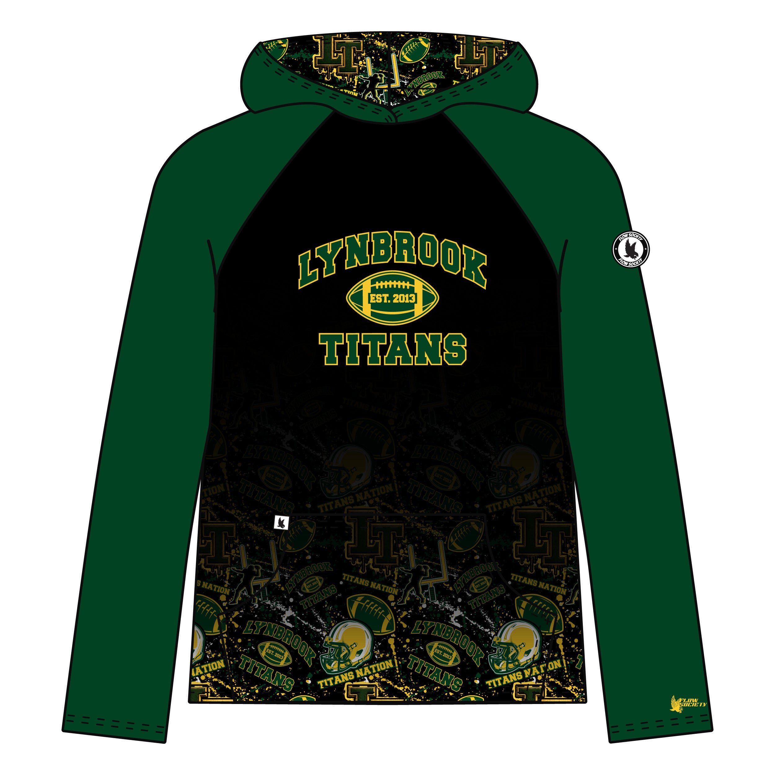 Youth & Adult Lynbrook Titans Football Hoodie
