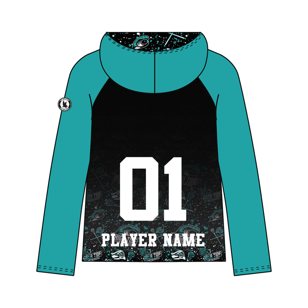 Youth & Adult High Tide Lacrosse Splatter Blue Hoodie
