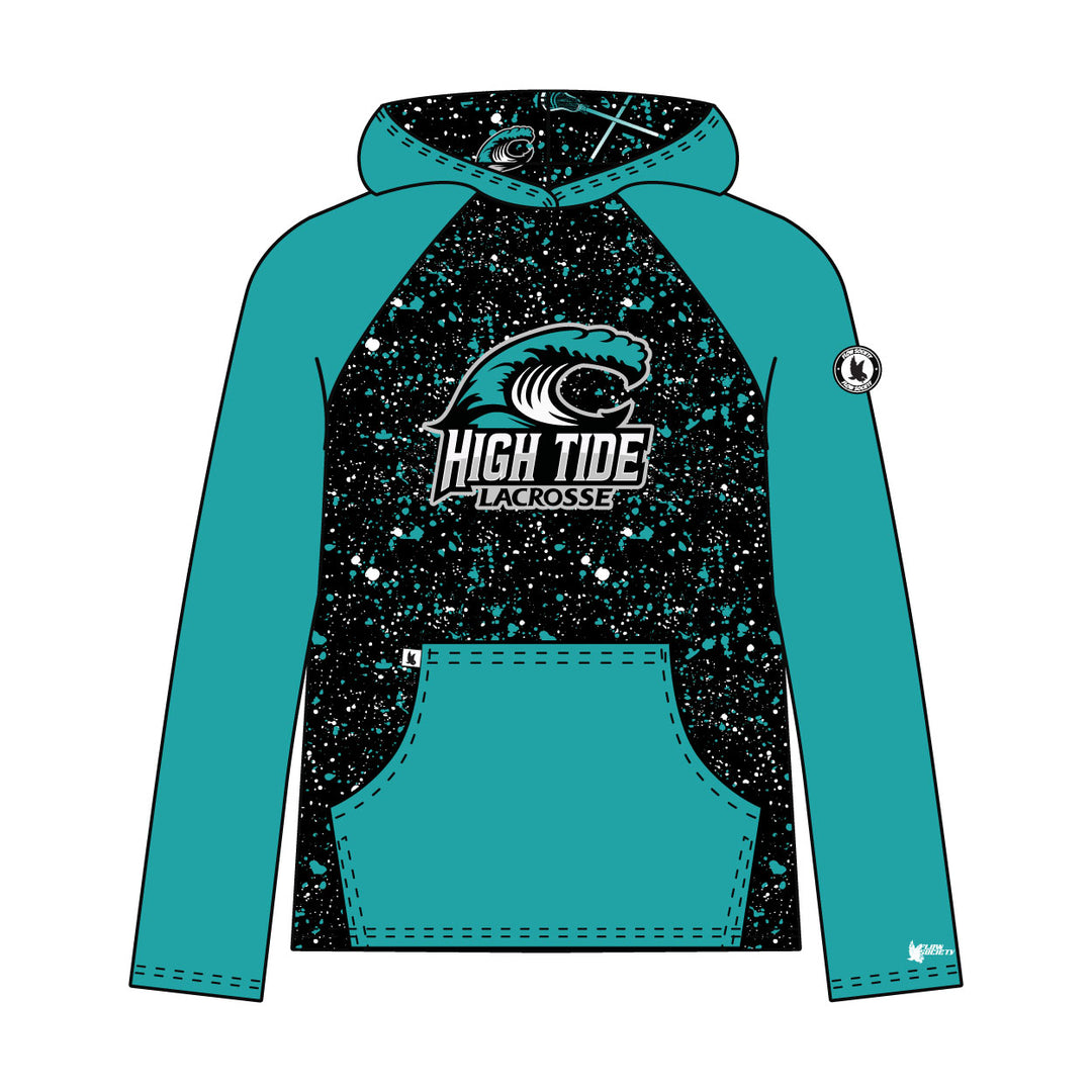 Youth & Adult High Tide Lacrosse Splatter Blue Hoodie