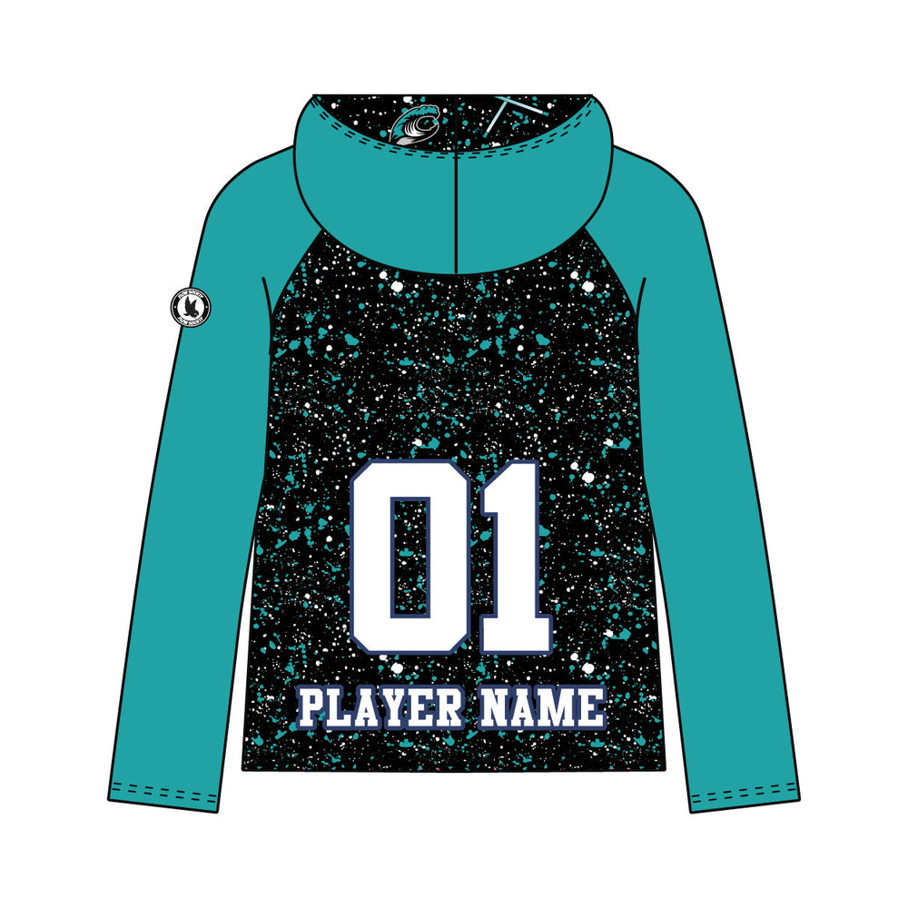 Youth & Adult High Tide Lacrosse Splatter Blue Hoodie