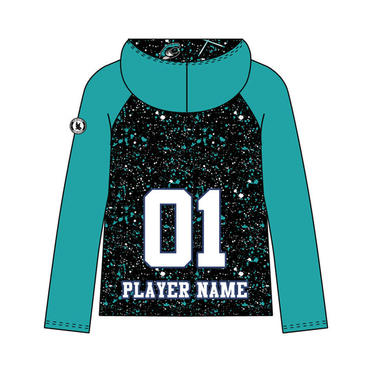 Youth & Adult High Tide Lacrosse Splatter Blue Hoodie